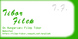tibor filep business card